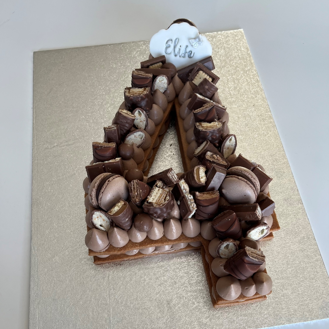 letter cake chocolat